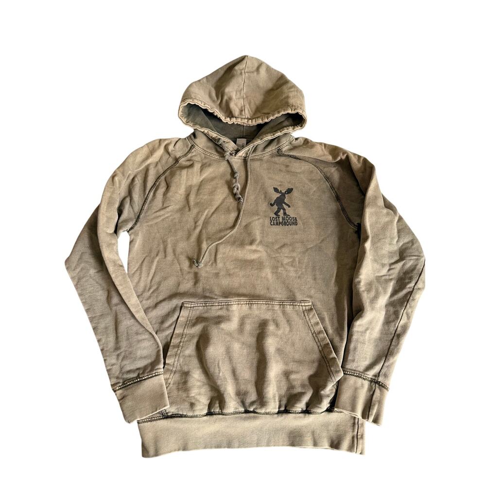 Duck Co Moossquatch Lost Moose Campground Hoodie Brown